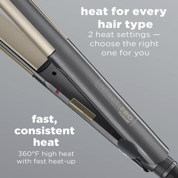 Conair InfinitiPRO 2-in-1 Straighten or Curl Hair Styler, 1 IN