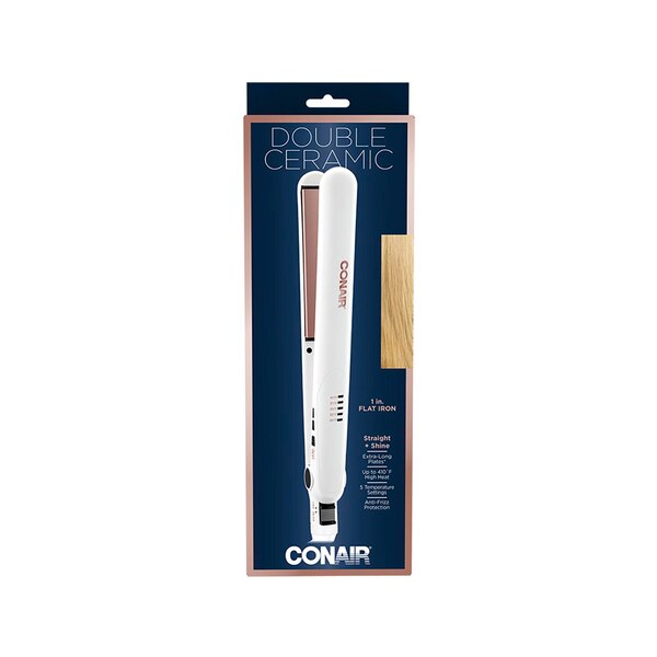 Conair Double Ceramic Flat Iron, 1 IN