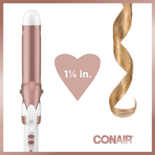 Conair Double Ceramic Curling Iron, 1.25 IN