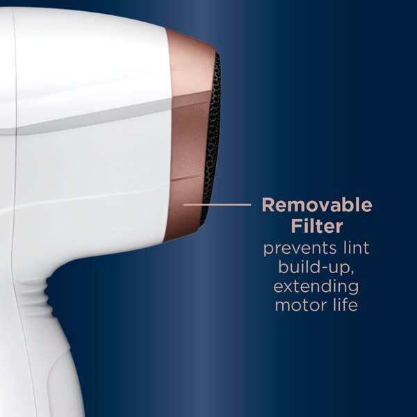 Conair 1875W Double Ceramic Hair Dryer, White