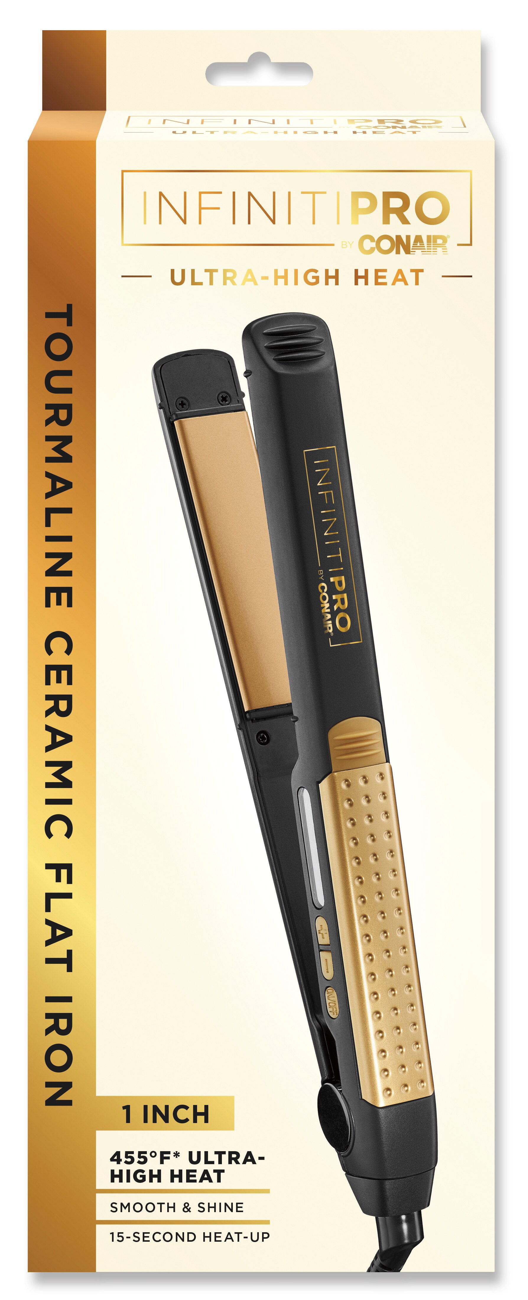 Conair InfinitiPro - Plancha para el cabello con tecnología Tourmaline Ceramic