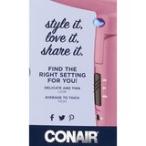 Conair Cord-Keeper 1875W Compact Hair Dyer, Pink, thumbnail image 4 of 4