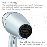 Conair InfinitiPRO Smoothwrap Hair Dryer, Blue, thumbnail image
