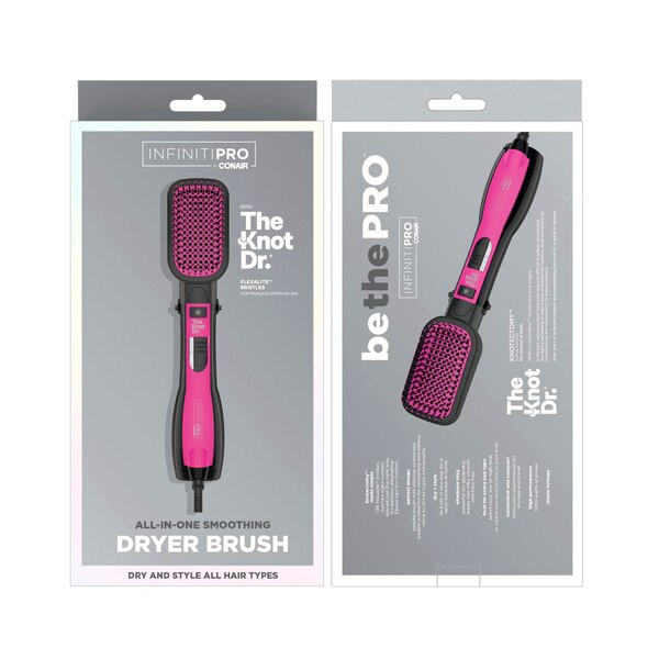 Conair InfinitiPRO The Knot Dr. All-in-One Smoothing Dryer Brush