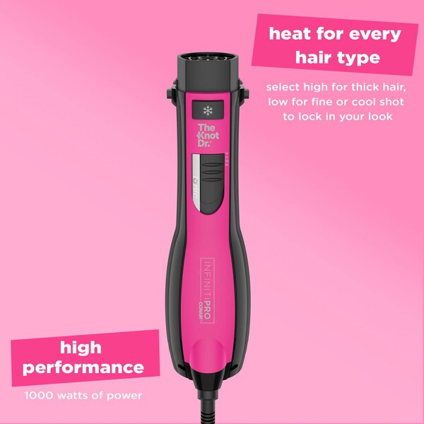 Conair InfinitiPRO The Knot Dr. All-in-One Smoothing Dryer Brush