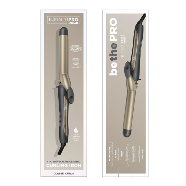 Conair InfinitiPRO Tourmaline Ceramic Curling Iron, 1 IN