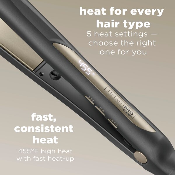 Conair InfinitiPRO Tourmaline Ceramic Flat Iron, 1 IN
