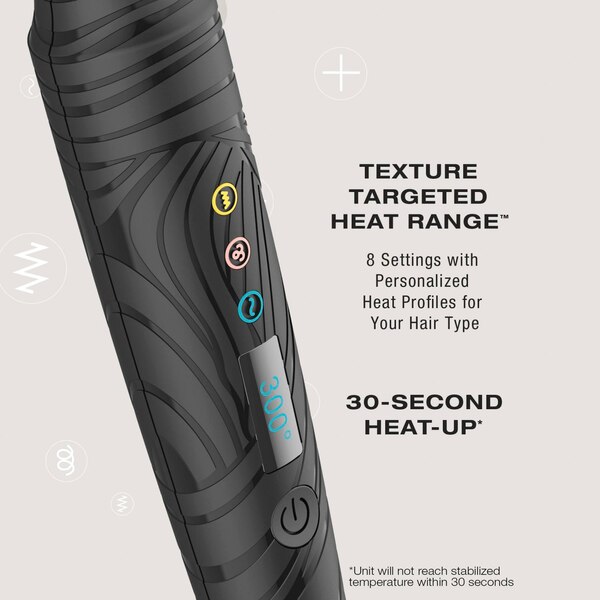 The Curl Collective 3-in-1 Ceramic Curling Wand, .5 IN to 1.25 IN