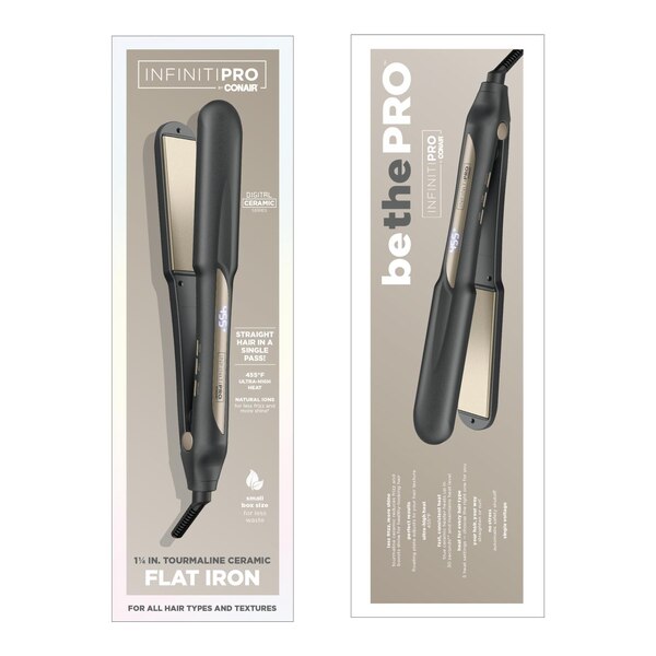 Conair InfinitiPRO Tourmaline Ceramic Flat Iron, 1.25 IN