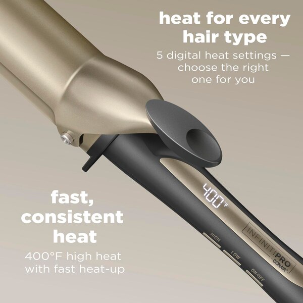 Conair InfinitiPRO Tourmaline Ceramic Curling Iron, 1.75 IN