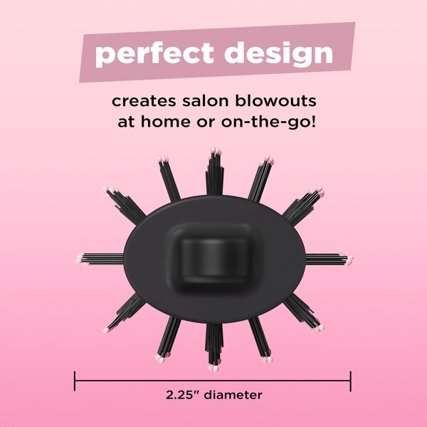 Conair InfinitiPRO The Knot Dr. All-in-One Compact Oval Dryer Brush, Pink