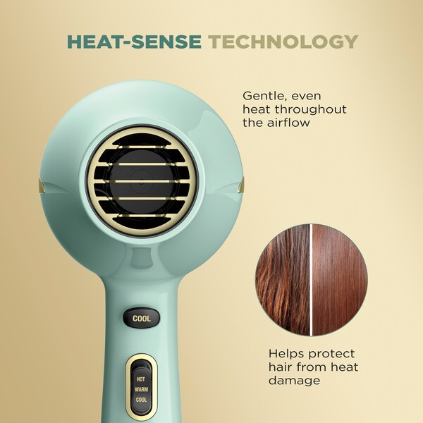 Conair InfinitiPRO Heat Protect Hair Dryer, Green