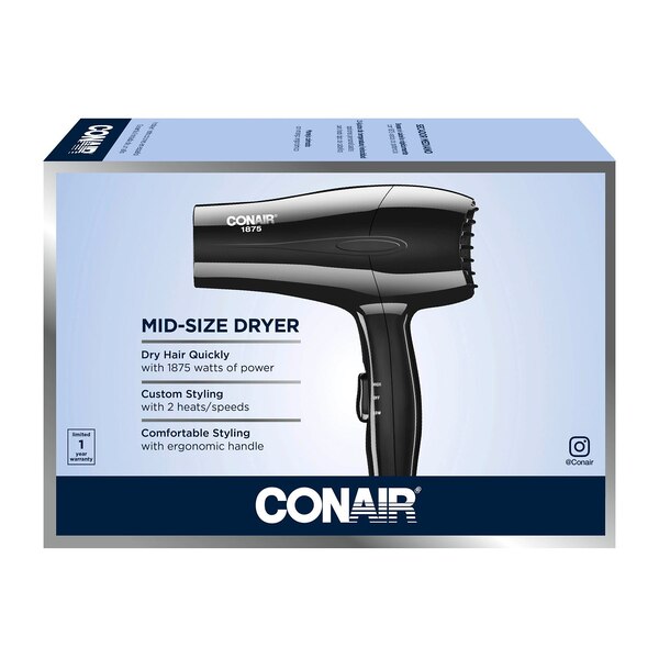 Conair 1875W Mid-Size Hair Dryer