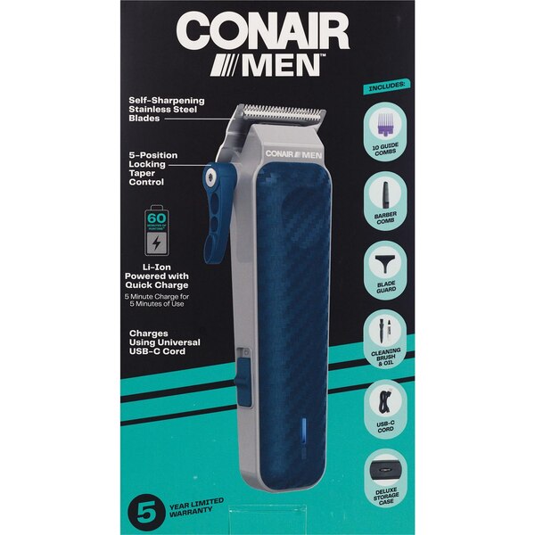Lithium-Ion Rechargeable Clipper & Trimmer