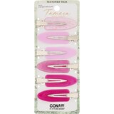 Conair Tamera Dent Free Textured Hair Clips, Assorted Pink, 6 CT, thumbnail image