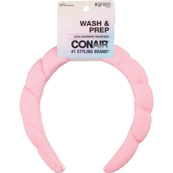 Conair Wash & Prep Spa Bubble Headband, Pink