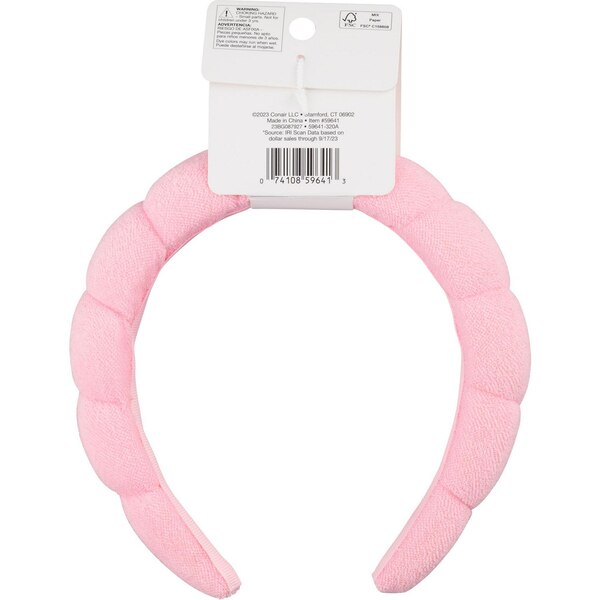 Conair Wash & Prep Spa Bubble Headband, Pink