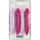Conair Tamera Textured Hair Sectioning Clips, Pink, 4 CT, thumbnail image