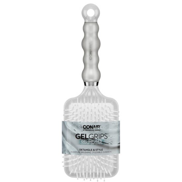 Conair Gel Grips Paddle Brush, Assorted Colors