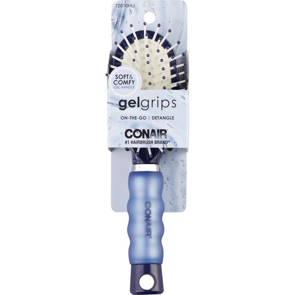 Conair GelGrips Mid-Size Cushion Brush, Assorted Colors