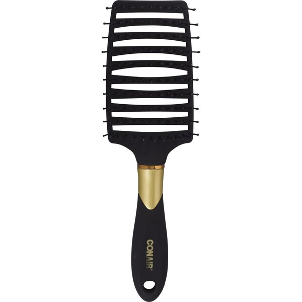 Conair Velvet Touch Fast Dry Hair Brush, Black