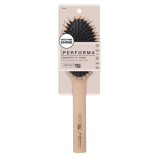 Conair InifitiPro Performa Series Smooth It Over Detangling Hair Brush, Tan