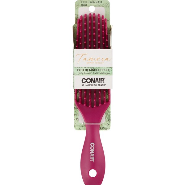 Conair Tamara Flex Textured Hair Detangler Brush, Pink