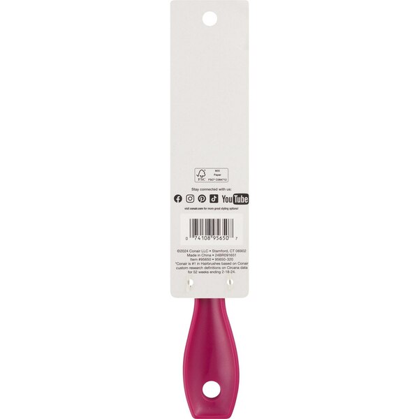 Conair Tamara Flex Textured Hair Detangler Brush, Pink