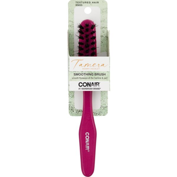 Conair Tamera Textured Hair,Smoothing Brush, Pink