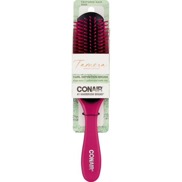 Conair Tamera Textured Hair Curl Definition Brush, Pink