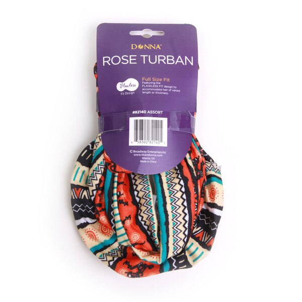 Donna Full Size Fit Rose Turban