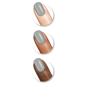 Sally Hansen Insta-Dri Nail Color, Pink Pursuit, C-Hill Out, Rapid Rose, Lavish Lilac, White On Time, Thyme Is Money, Champagne Supernova, Peach Buzz, Slick Slate, Pink Blink, Back to Black, Go Garnet, Taupe To Go, Midnight Drive, Buff And Tumble, Shakin' Sherbert, Watermelon Wizz, Expresso, Cinna Snap, Mint Me in St. Louis, Confetti Pop, Silk Is, Taupe Priority, Beet ing Heart, Gain Mo-Mint-Um, On My Grey, Shooting Star, Traveling Light, My Ca-Banana, The Queens Velvet, Fast Mauver, Triple Thread, Instant Coffee, Up In The Clouds, Powerslide, Hurry Plum, Twinkle Twinkle, In a Blush, Sprinkle, Sprinkle, That's A-Blazing!, Clearly Quick