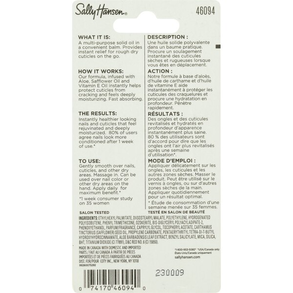 Sally Hansen Nail Rehab Oil Cuticle Balm