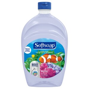 Softsoap Hand Soap Refill, Soothing Aloe Vera, White Tea and Berry, Crisp Clean, Aquarium