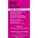 L'eggs Everyday Knee Highs Sheer Toe One Size Off Black, thumbnail image