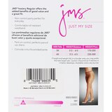 Just My Size Regular Reinforced Toe Pantyhose Size 4X Off Black, thumbnail image