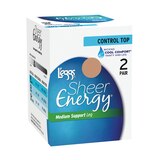L'eggs Sheer Energy Control Top Medium Leg Support, thumbnail image