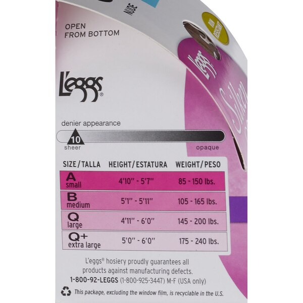 L'Eggs Silken Mist Ultra Sheer Control Top Pantyhose