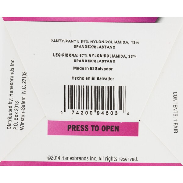 L'eggs Silken Mist Ultra Sheer Control Top Pantyhose