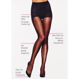 L'eggs Silken Mist Ultra Sheer Leg with Control Top, 2 CT, Size Q+, thumbnail image