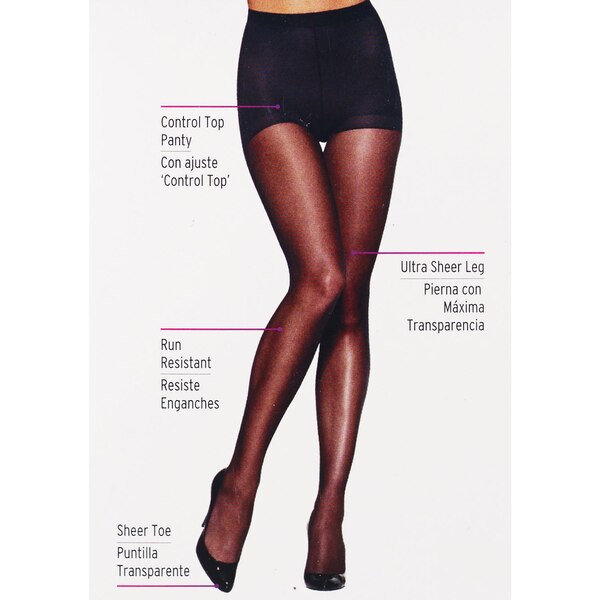 L'eggs Silken Mist Ultra Sheer Leg with Control Top, 2 CT, Size Q+