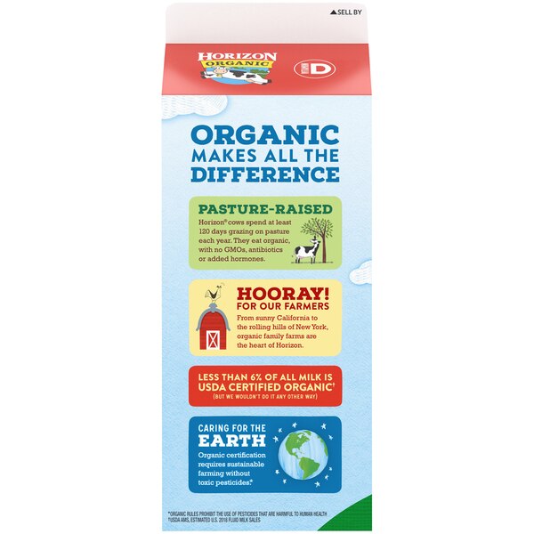 Horizon Organic Whole Milk, 64 OZ