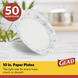 Glad Disposable Paper Plates, 50 CT, thumbnail image