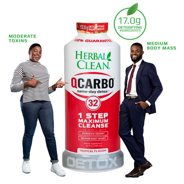 Herbal Clean QCarbo Tropical, 32 OZ