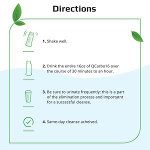 Herbal Clean, Qcarbo Same-Day Detox 1 Step Maximum Cleanse