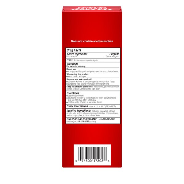 Tylenol Precise - Crema con lidocaína al 4% para aliviar dolores, máxima potencia, 4 oz