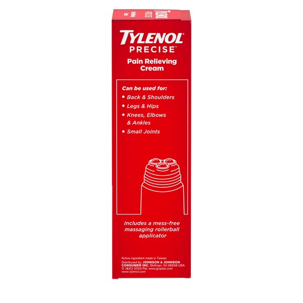 Tylenol Precise - Crema con lidocaína al 4% para aliviar dolores, máxima potencia, 4 oz