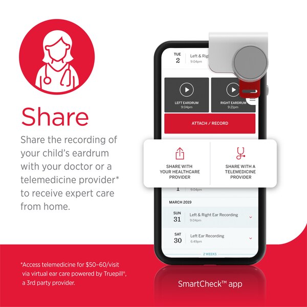 SmartCheck From Children's Tylenol Digital Ear Scope Otoscope