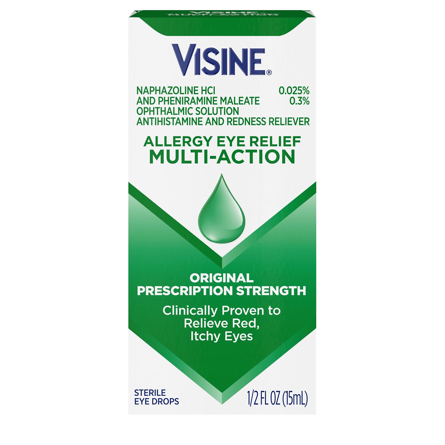 Visine Allergy Eye Relief Multi-Action Drops, 0.5 OZ