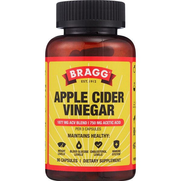 Bragg Apple Cider Vinegar Immunity Capsule, 90 CT